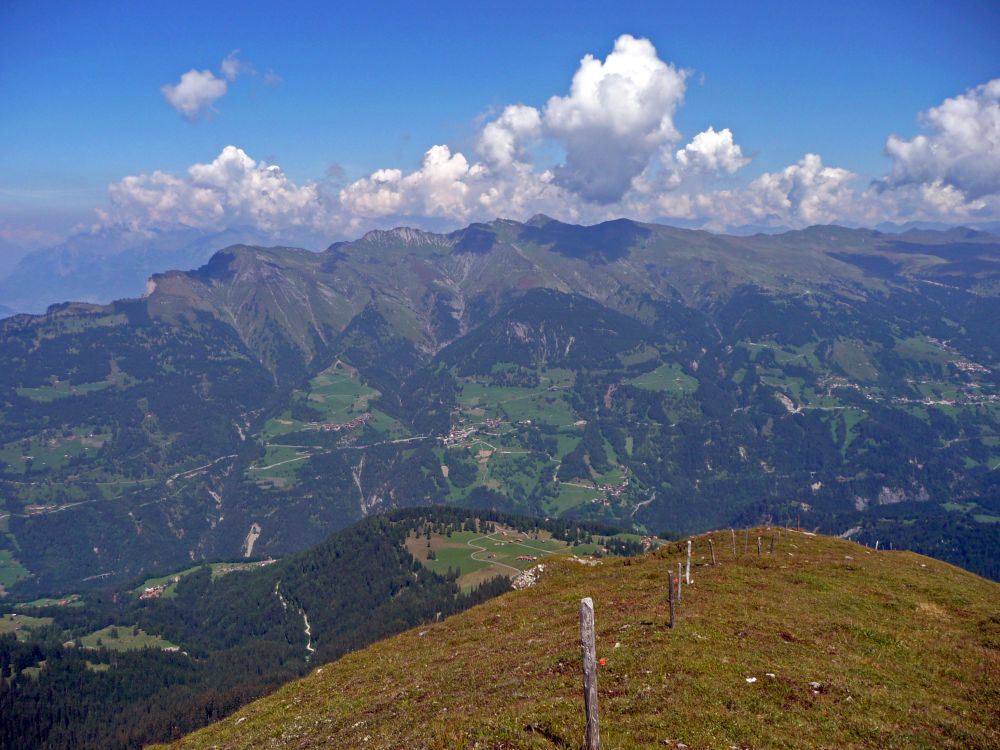 Blick übers Tal Schanfigg