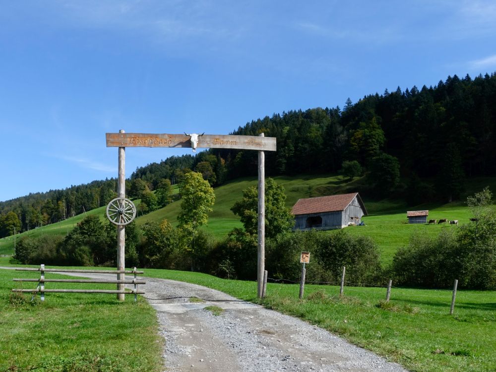 Eingangstor zur Fischbach Farm