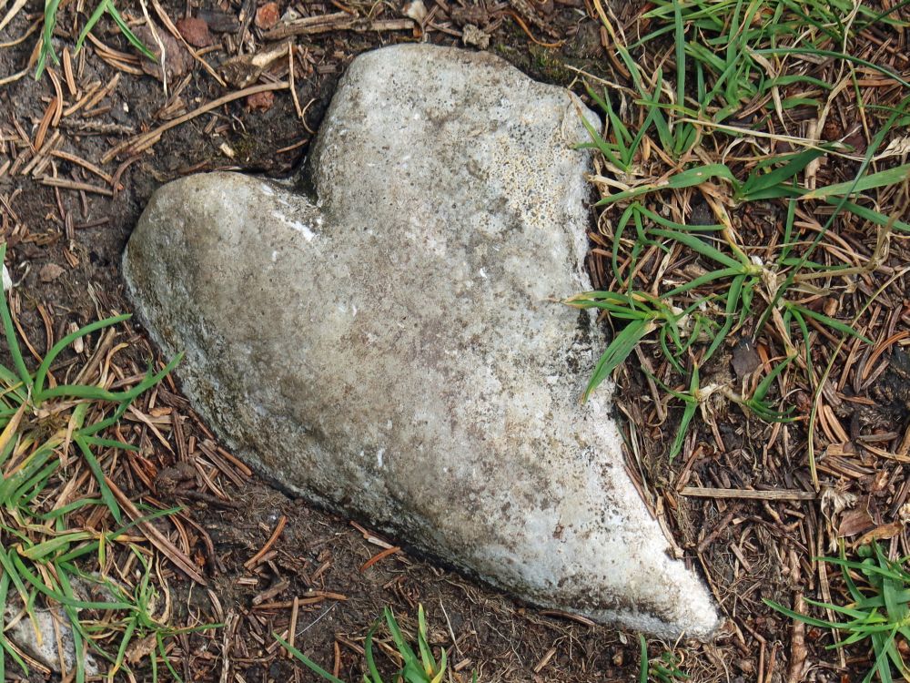 Stein in Herzchenform