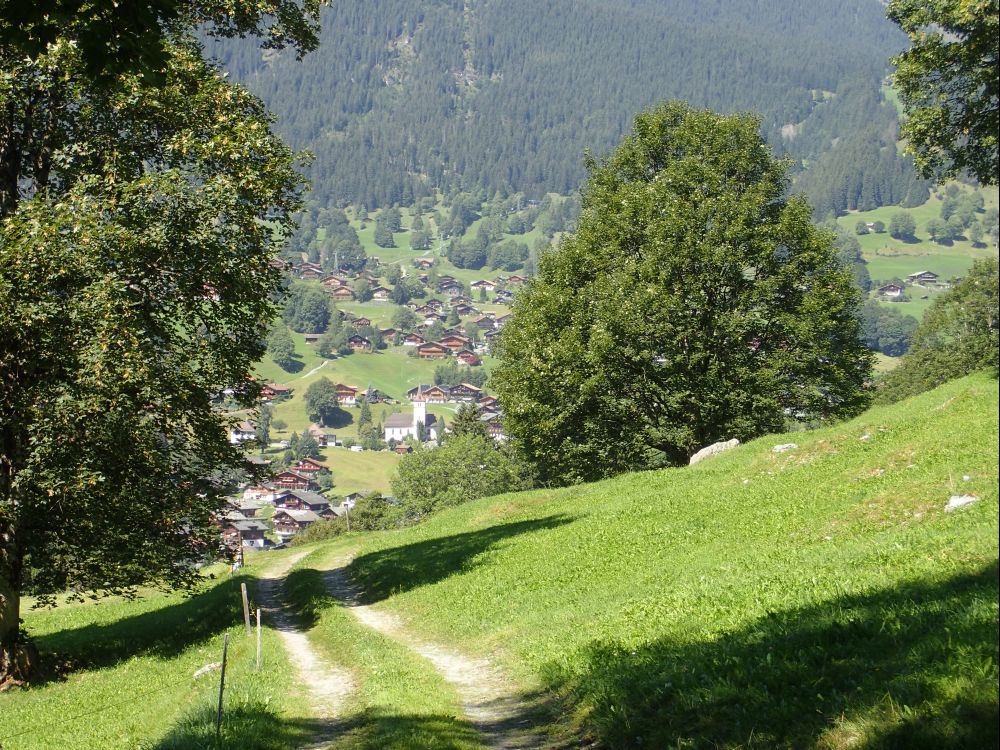Grindelwald mit Dorfkirche