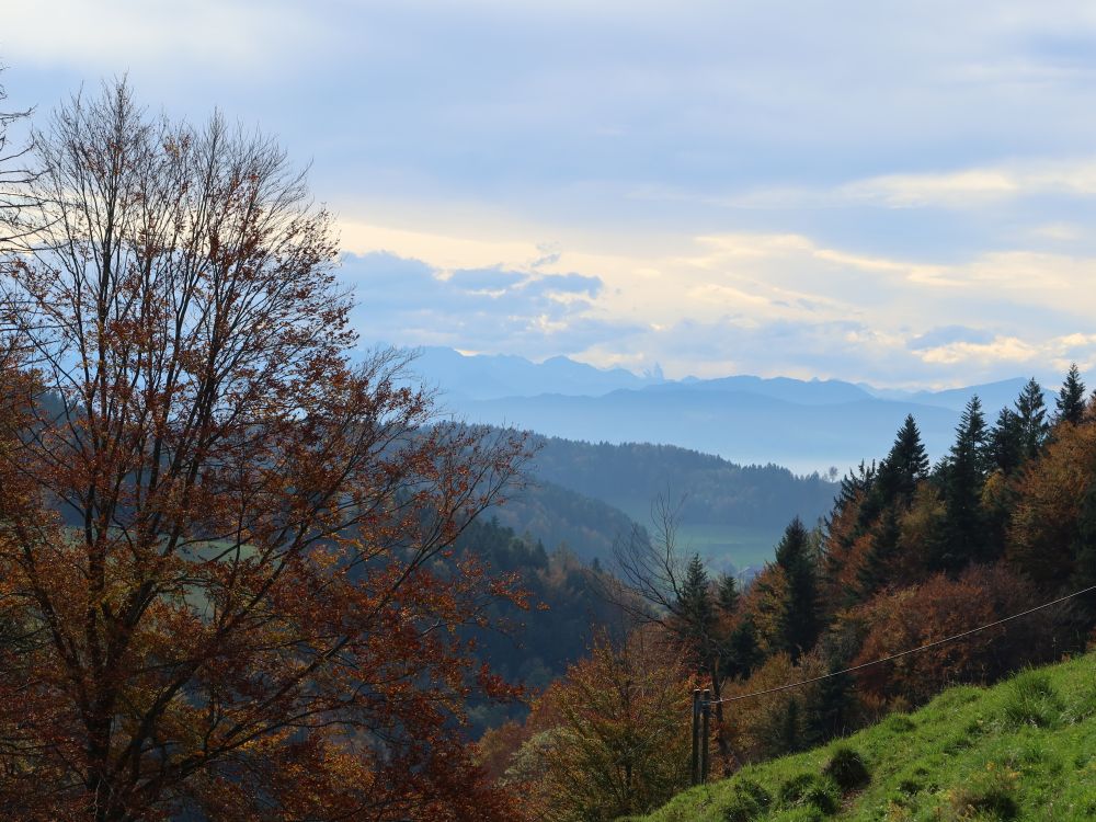 Alpen im Dunst