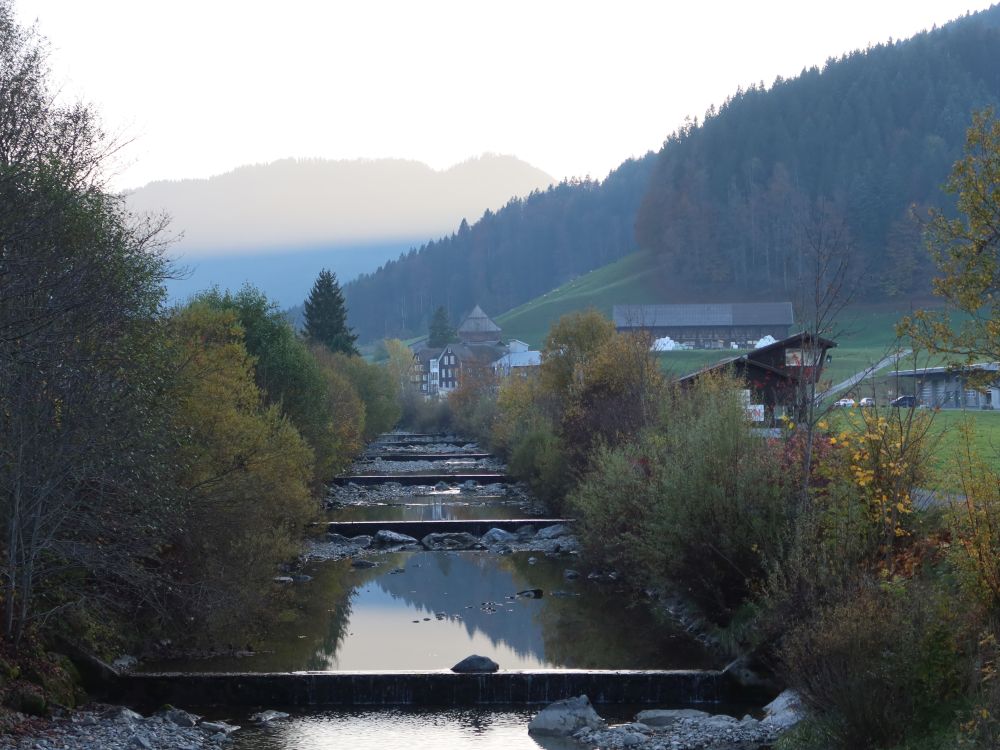 Stauwehre in der Alp