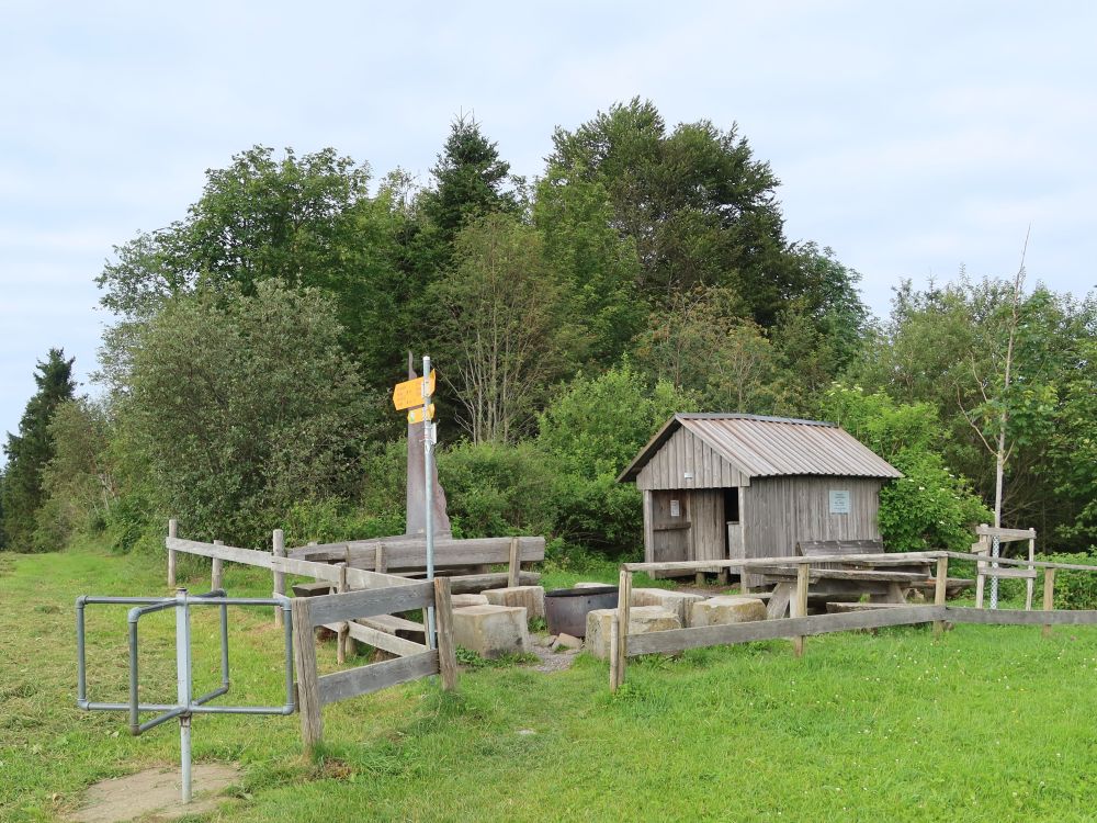 Grillplatz mit Schutzhüte am Kaienspitz