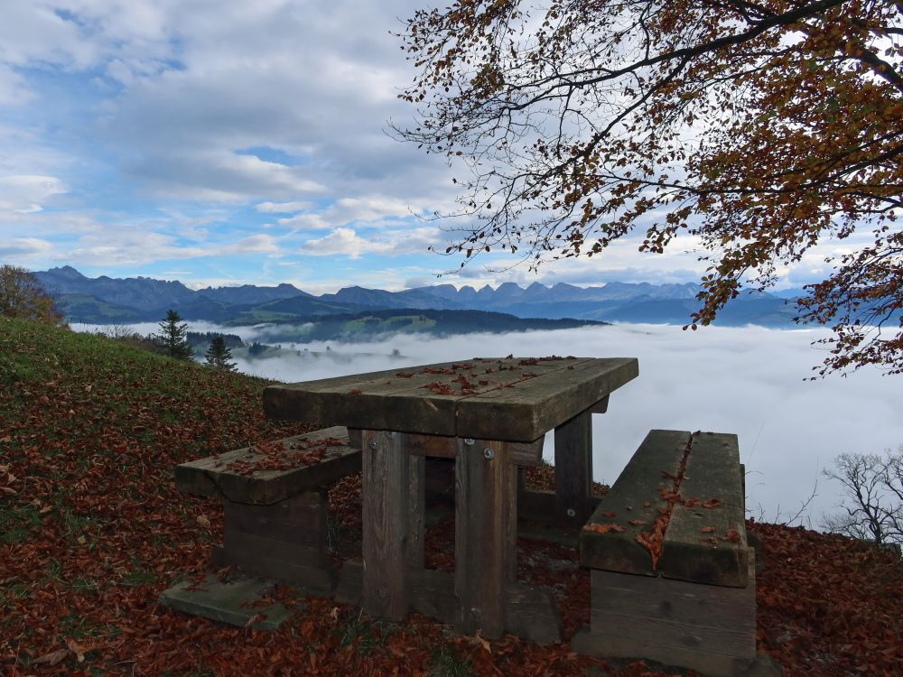 Sitzgruppe mit Churfirsten