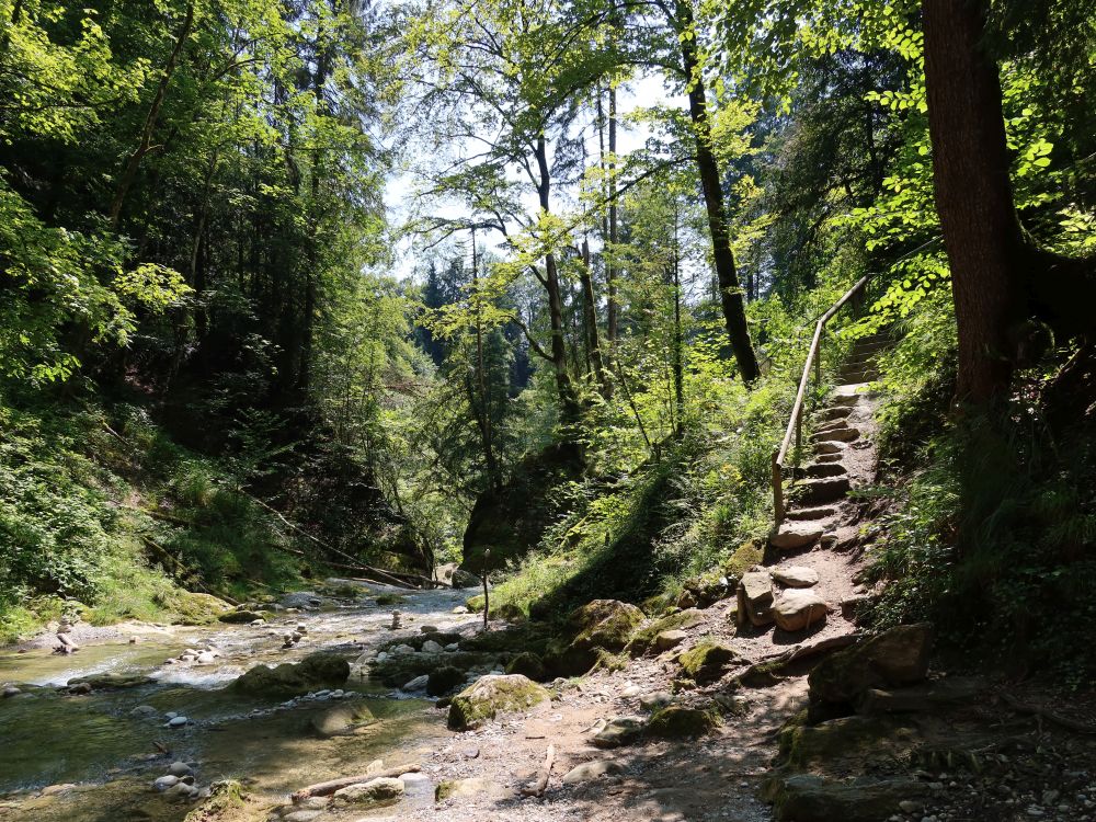 Treppe zum Aabach