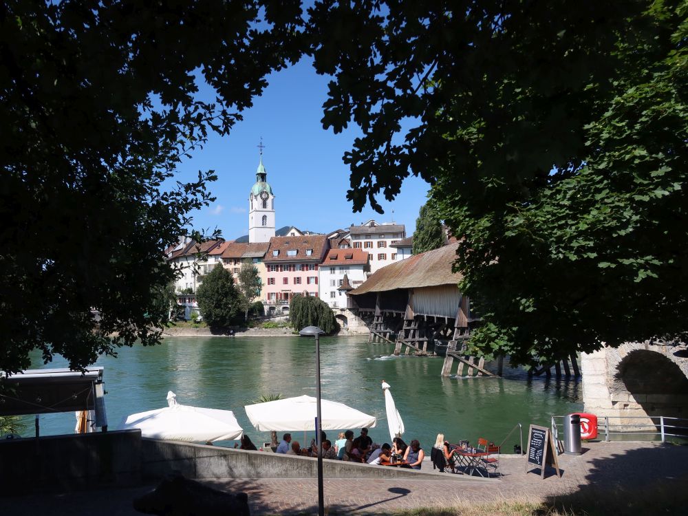 Altstadt, Alte Holzbrücke und Aarebistro