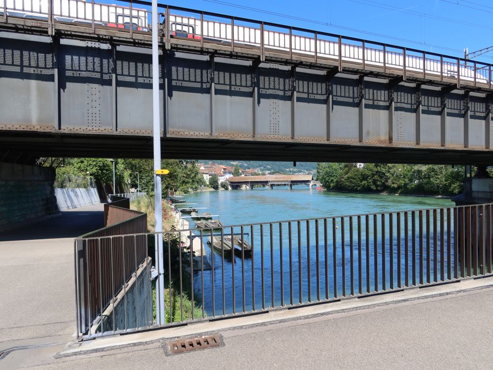 Eisenbahnbrücke und Alte Holzbrücke