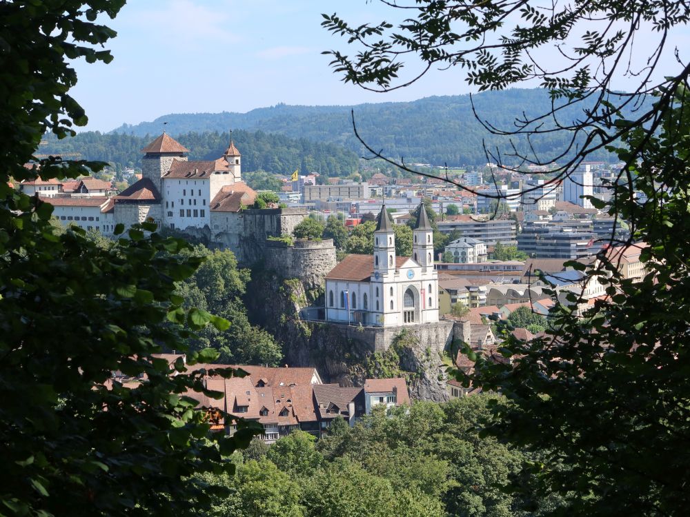 Festung Aarburg mit Ref. Kirche