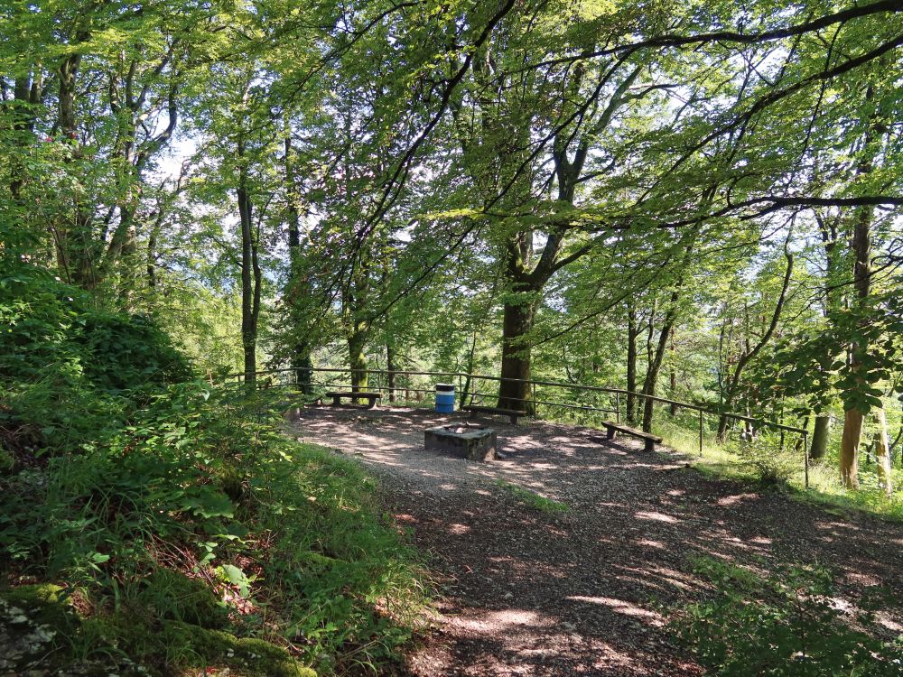 Grillplatz unterhalb der Ruine