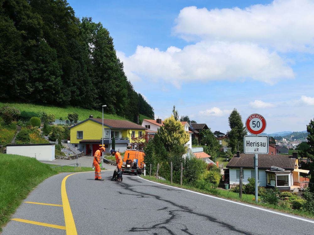 Baustelle an der Huebstrasse