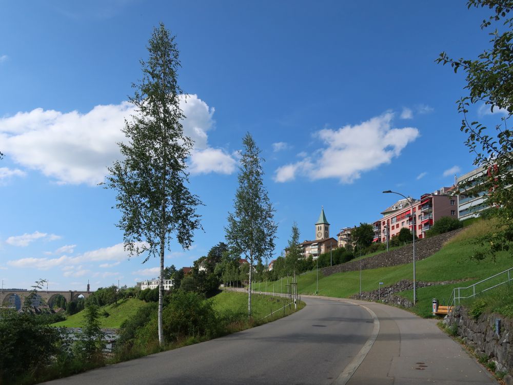 Mühlestrasse und Kirchturm