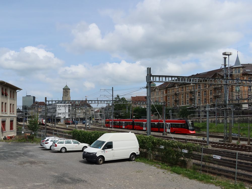 Blick Richtung Bahnhof