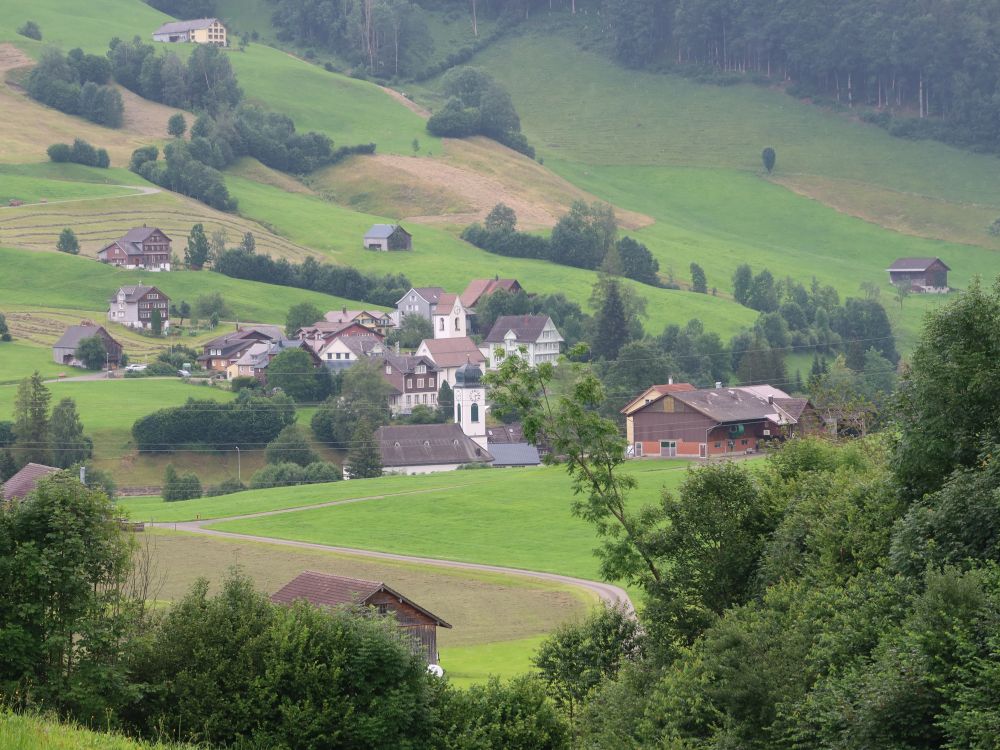 Stein mit Kath. und Ev. Kirche