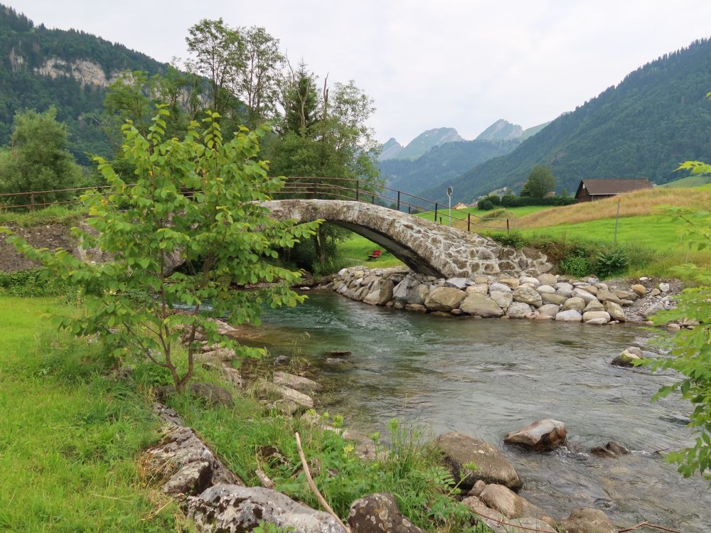 steinerne Thurbrücke und Churfirsten