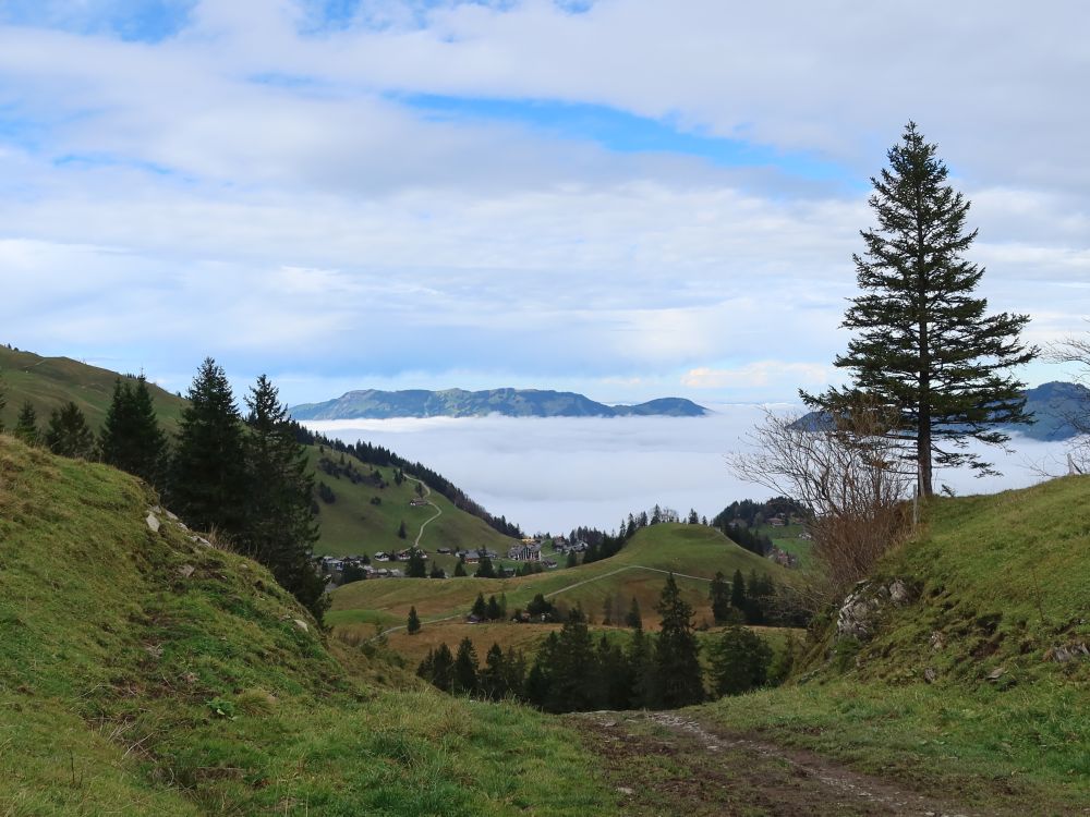 Blick Richtung Stoos und Rossberg