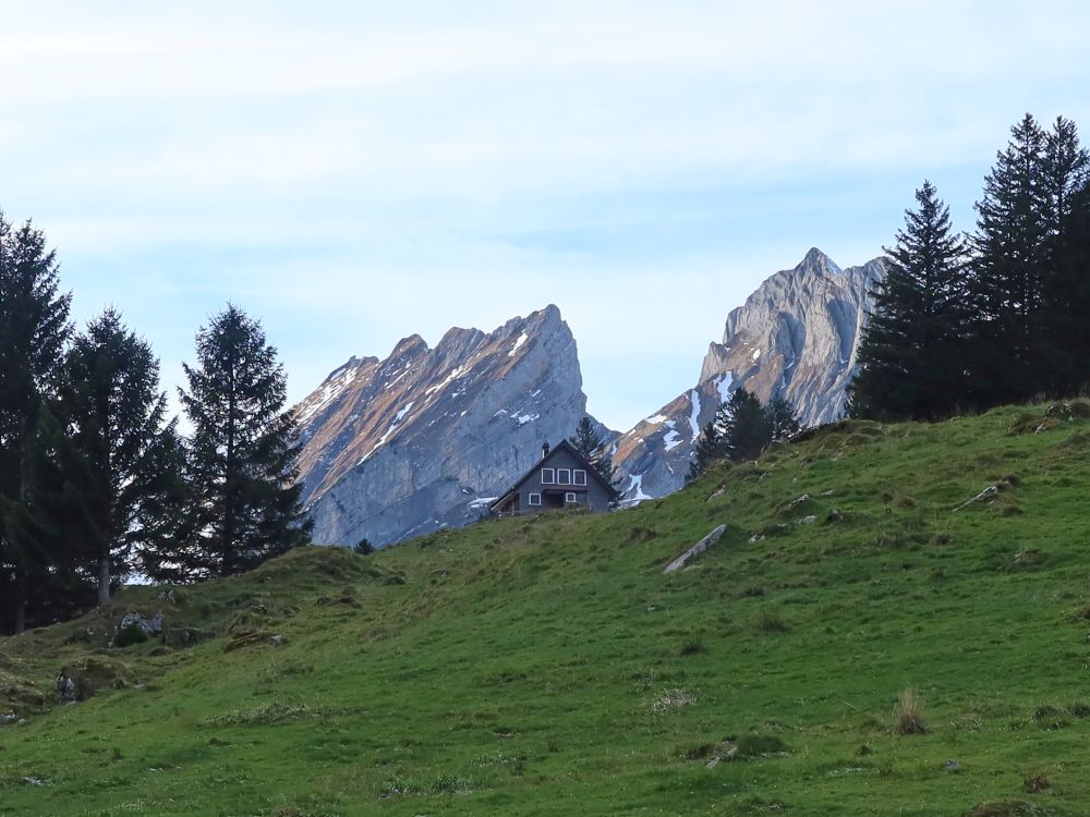 Hütte unter Steckenberg und Altenalp Türm
