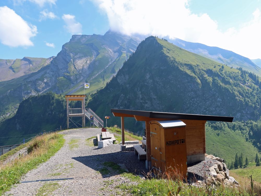 Schutzhütte und Aussichtsplattfirm