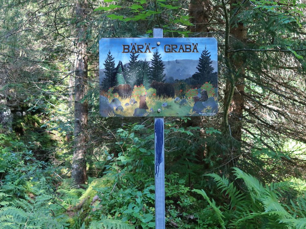 Ortstafel Bärä-Grabä