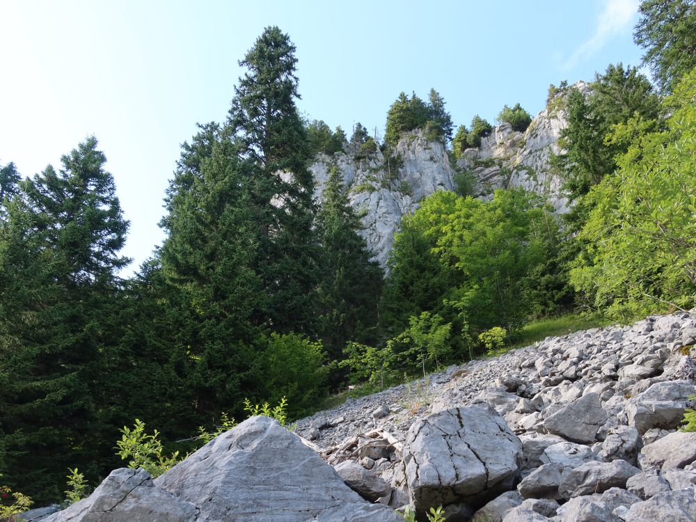 Felswand des Stollen