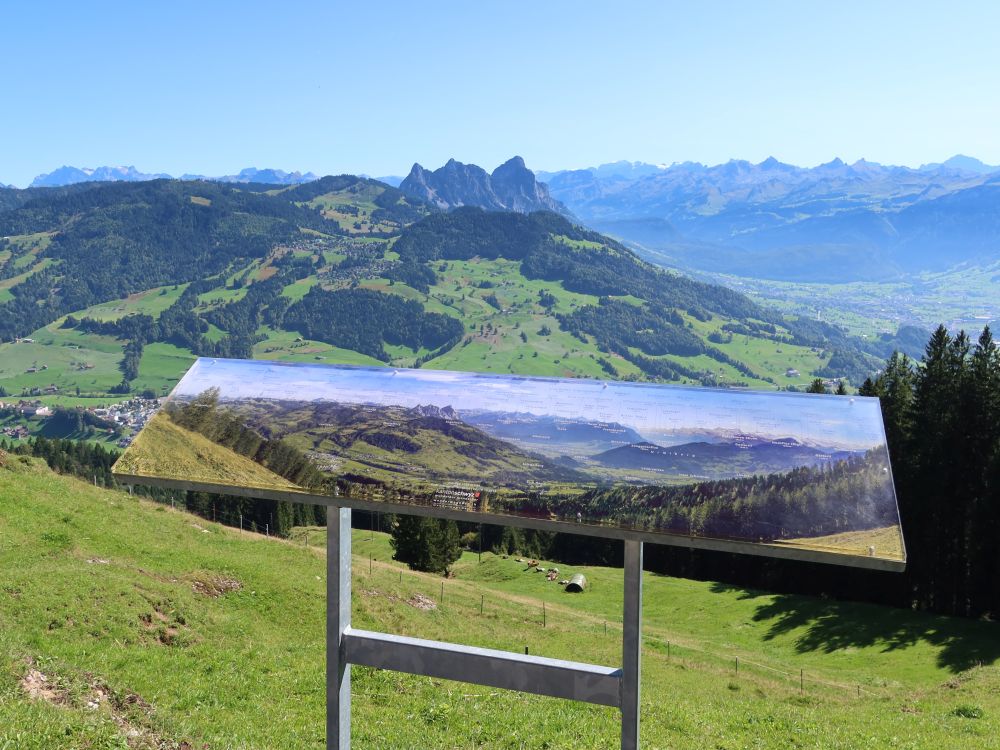 Panoramatafel und Mythen