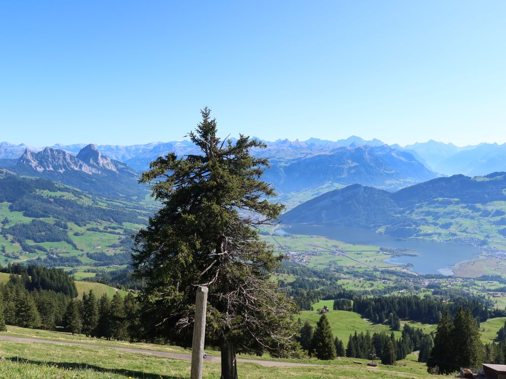 Mythen (li) und Lauerzersee (re)
