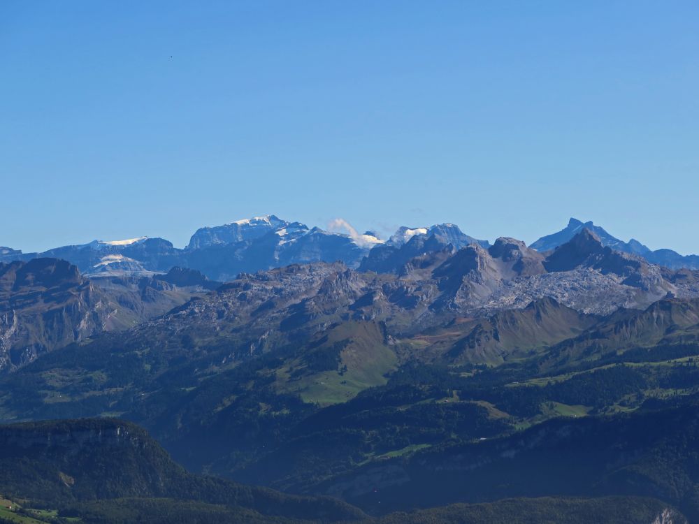 Blick Richtung Tödi, Gross-Schärhorn, u.a.