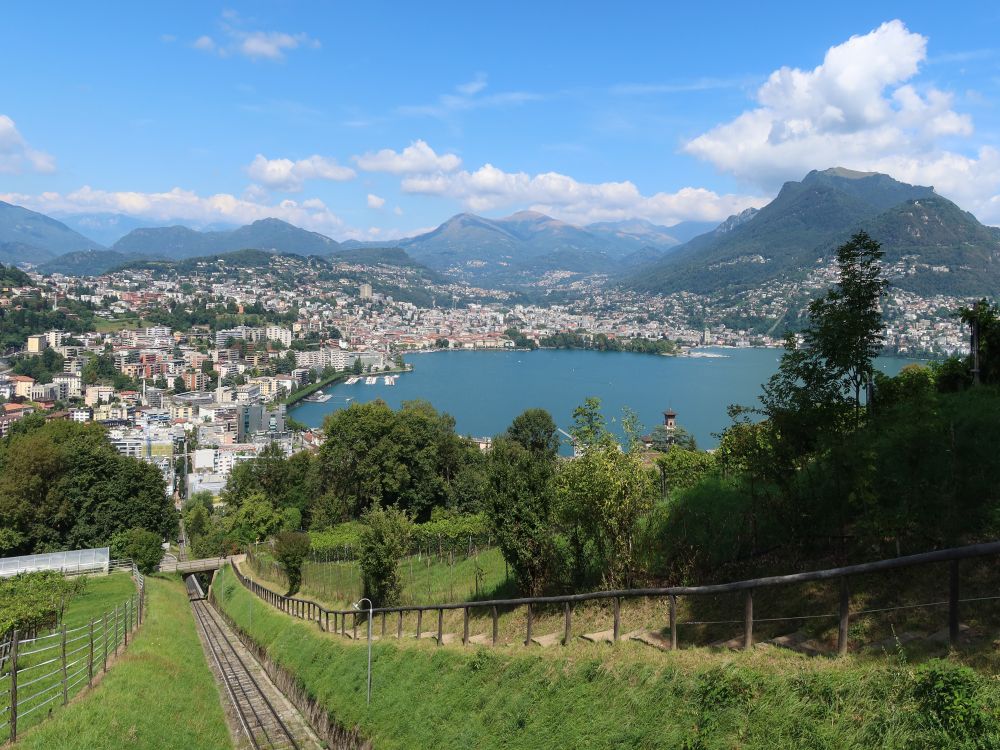 Lugano mit Monte Boglia