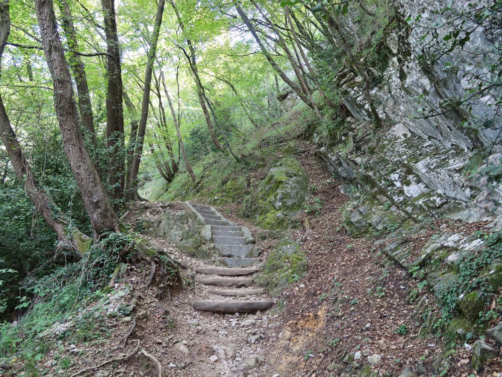 Treppe am Monte San Salvatore