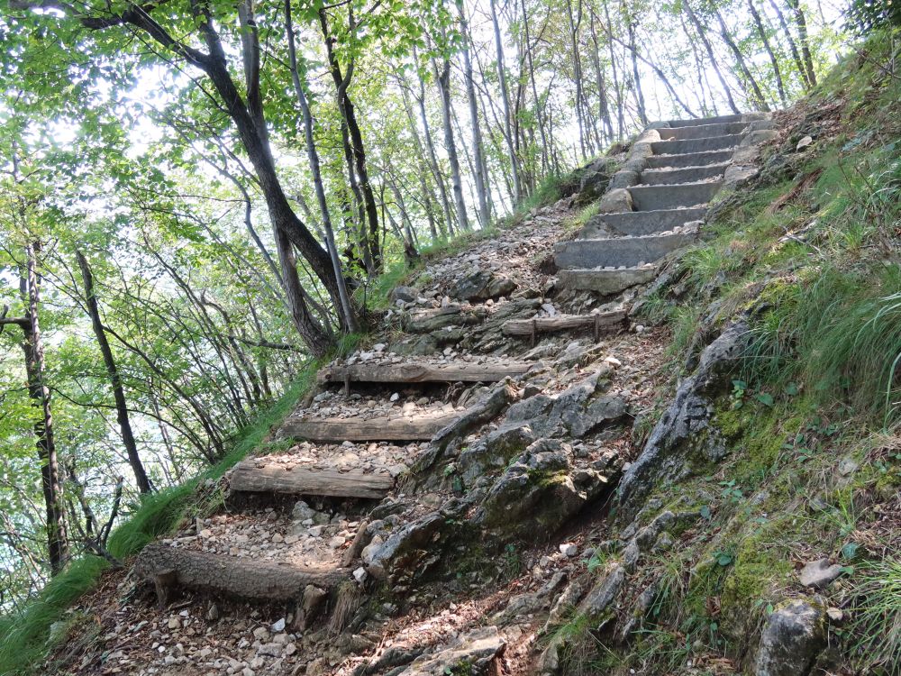Treppe am Monte San Salvatore