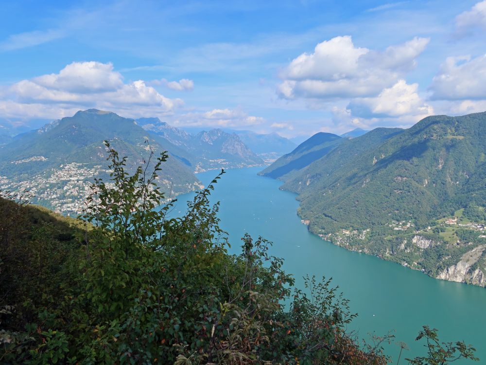 Luganersee mit Monte Boglia (li)
