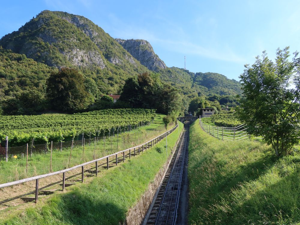Trasse der Standseilbahn