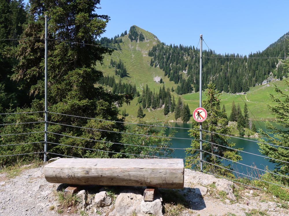 Sitzbank überm Hinterstockensee