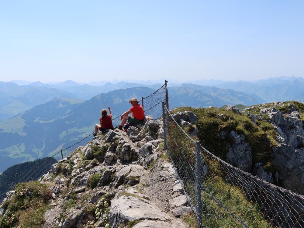 Bergwanderer am Stockhorngipfel