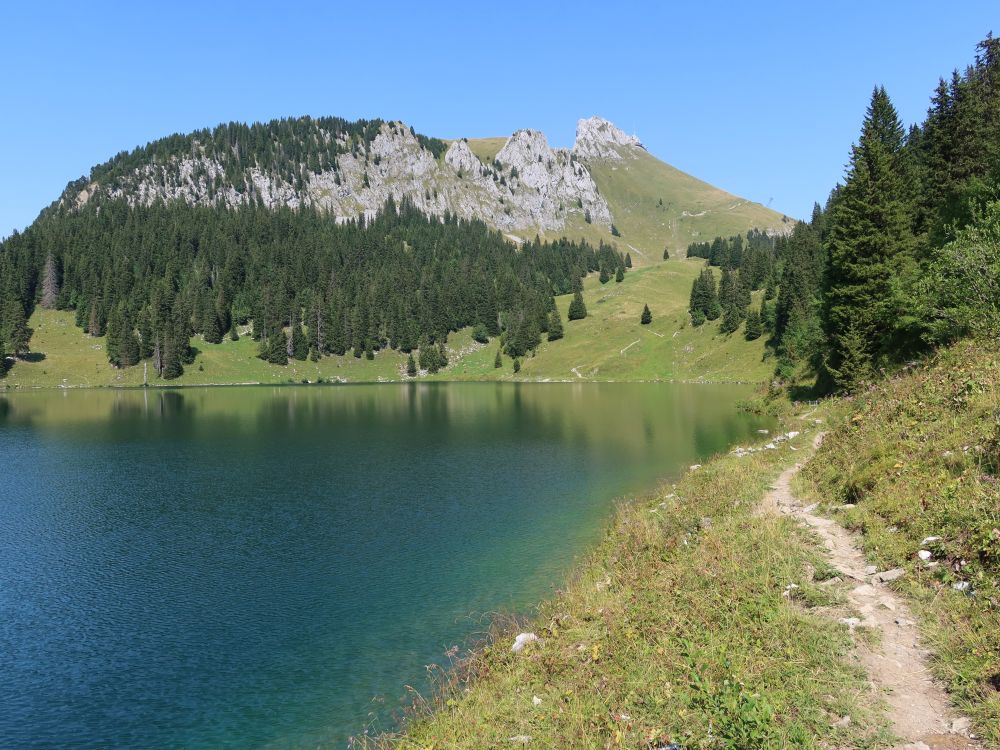 Pfad am Oberstockensee und Stockhorn