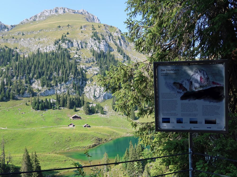 Stockhorn und Infotafel