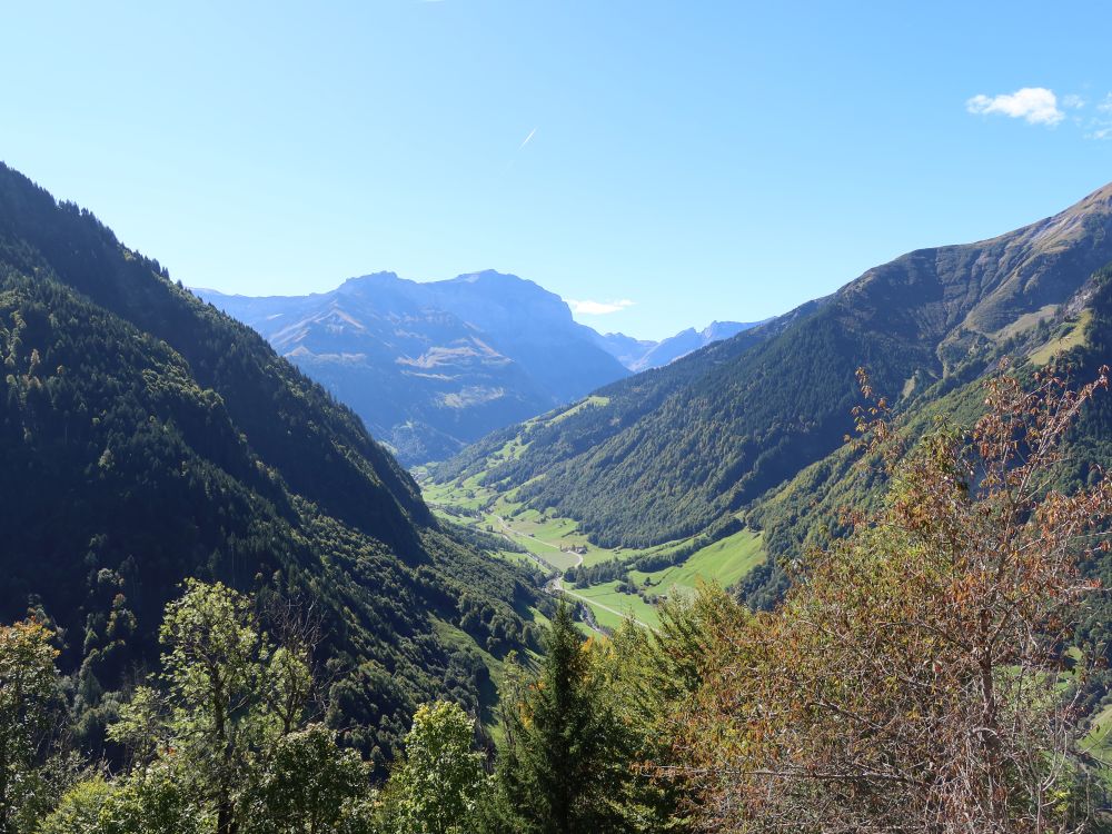 Sernftal mit Gletscherhoren, Glarner Vorab, u.a.