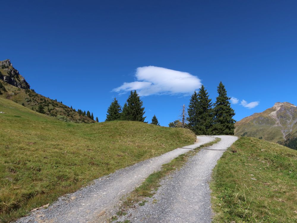 Wolke überm Bergweg