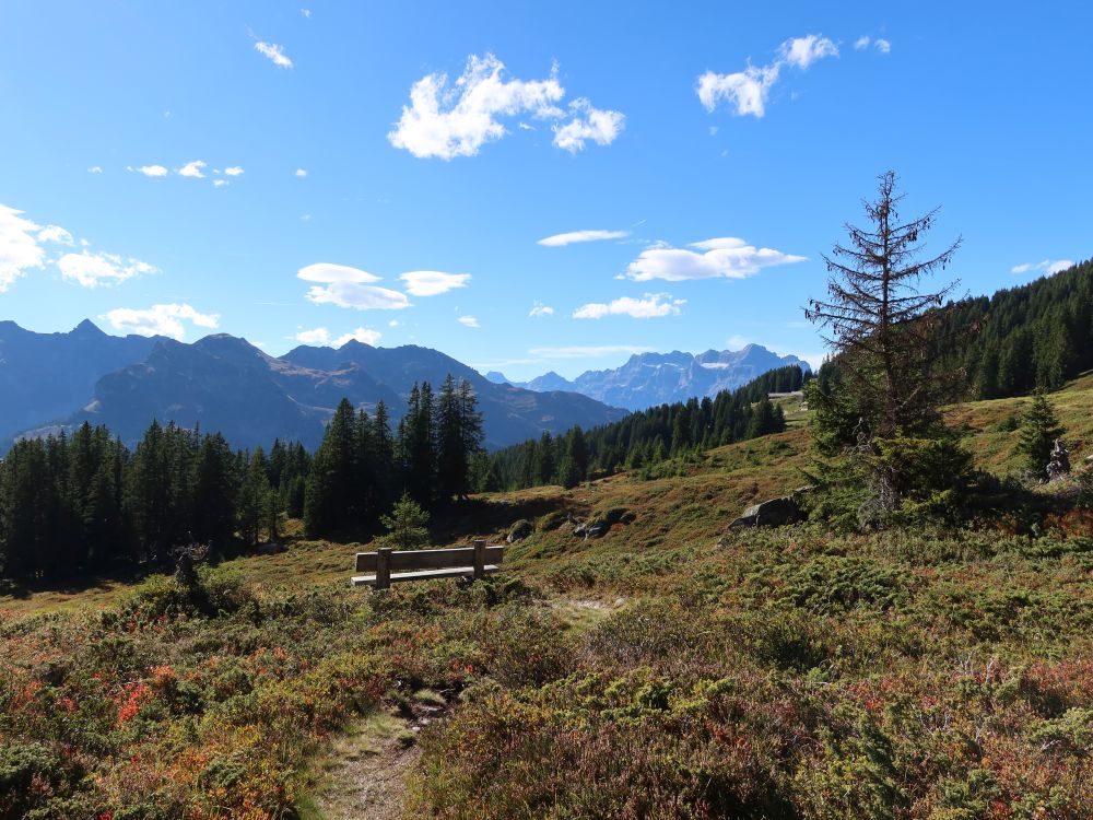 Sitzbank mit Glärnischblick