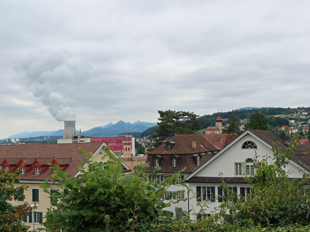 Rauchfahne Kernkraftwerk Gösgen