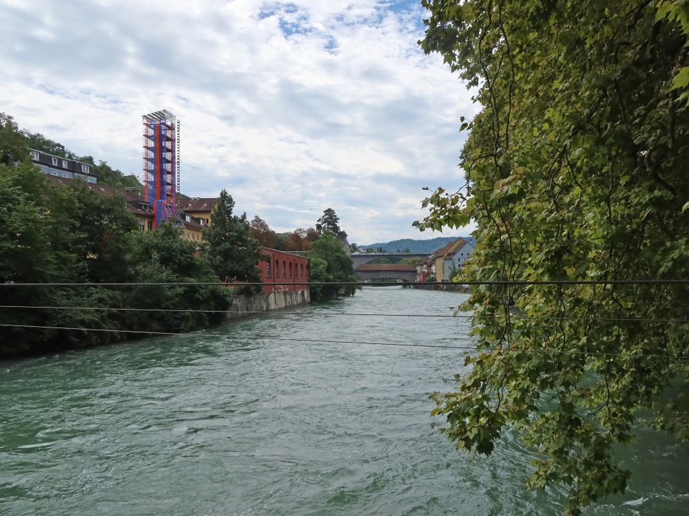 Kamingerüst und Gedeckte Holzbrücke