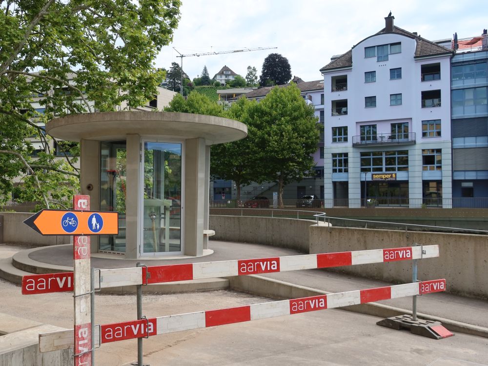 Umleitung am Limmatquelle