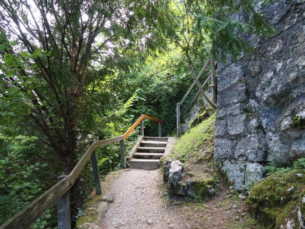 Treppe bei Ruine Stein