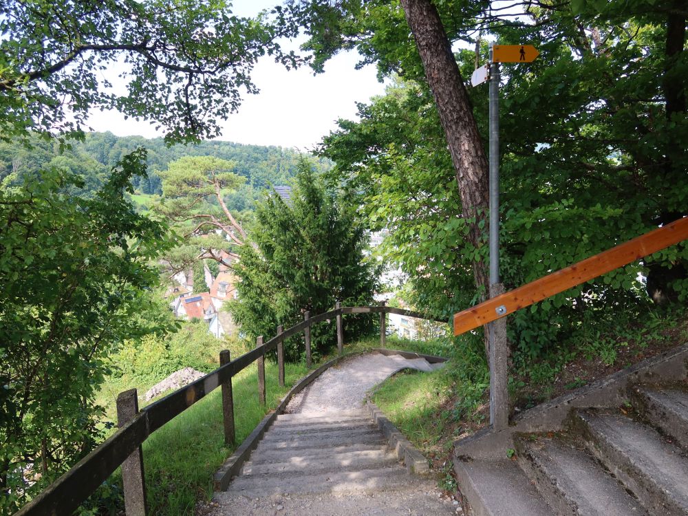 Treppe bei Ruine Stein