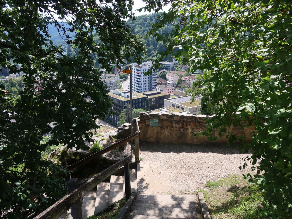 Treppe bei Burgruine Stein