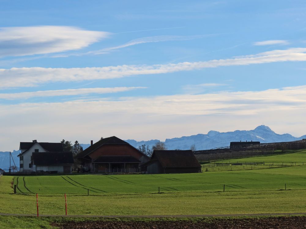 Bauernhof und Alpstein