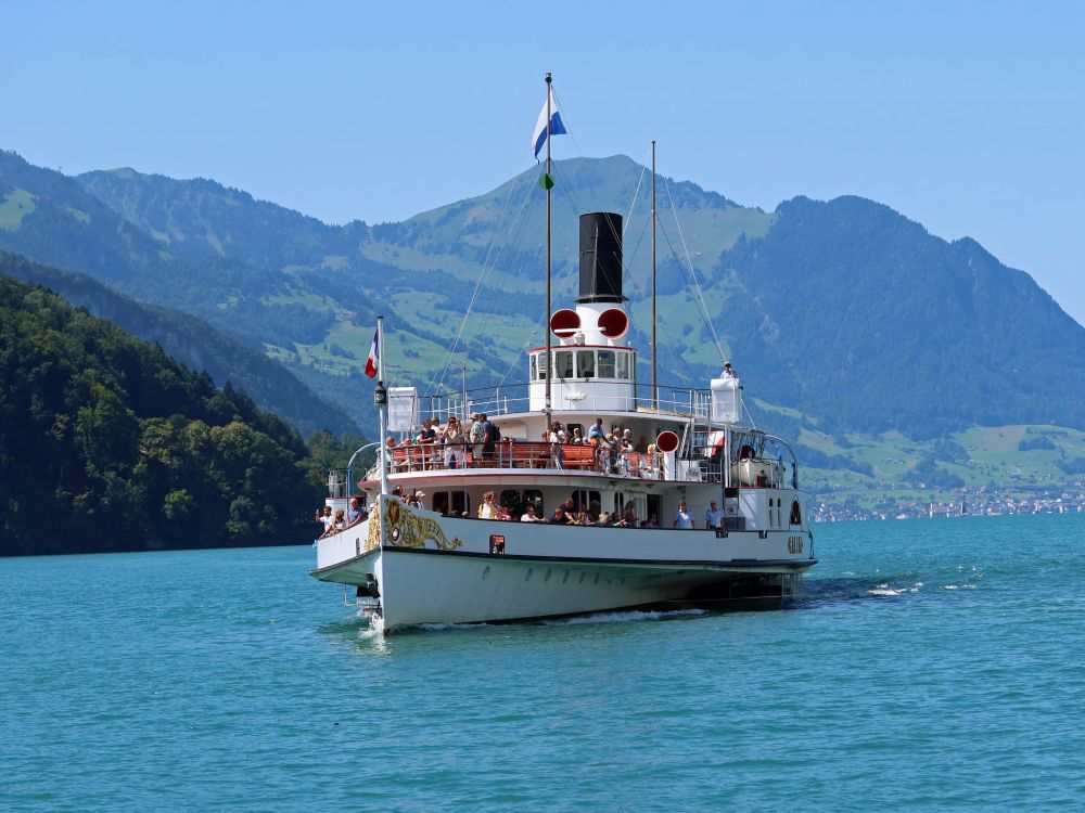 Dampschiff und Buochserhorn