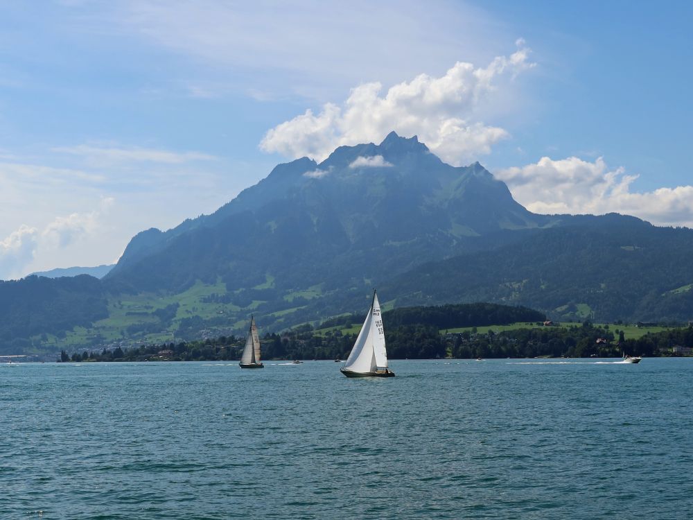 Segelboot unterhalb Pilatus