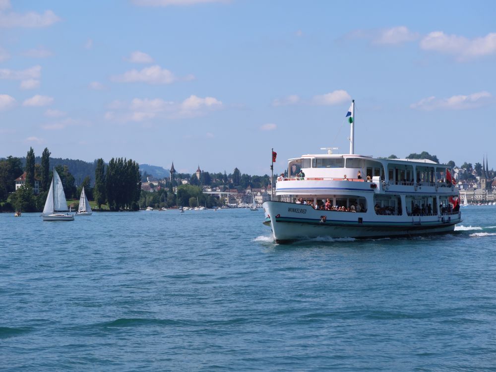 Passagierschiff vor Luzern