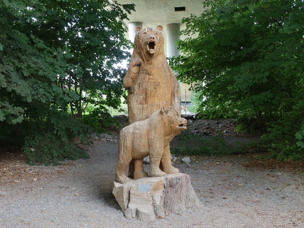 Skulptur Bärenfamilie