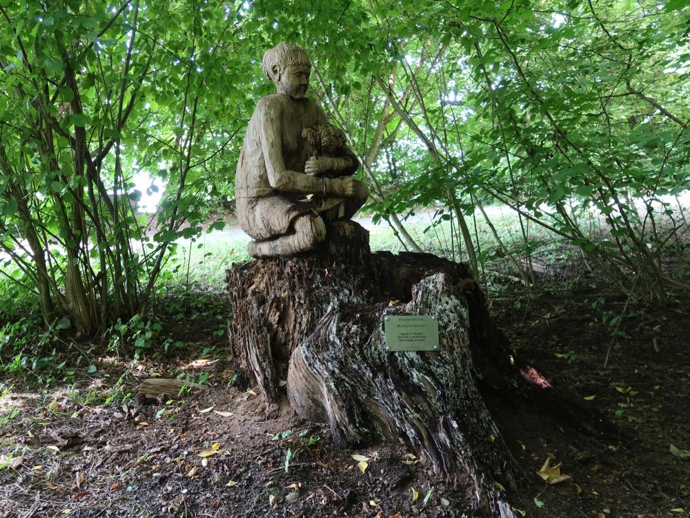Skulptur Blumenmädchen